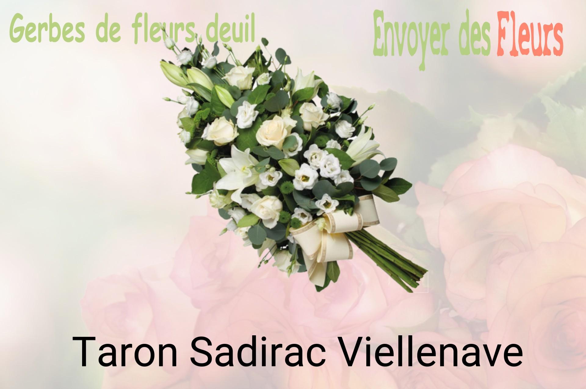 Gerbe de fleurs de deuil livrée à Taron-Sadirac-Viellenave
